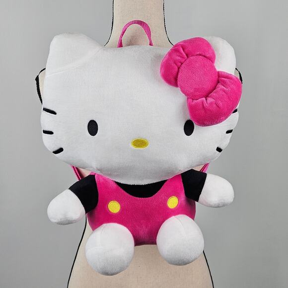 Sanrio Hello Kitty Plush Backback Pink Plushie Doll | One Size - Picture 1 of 13